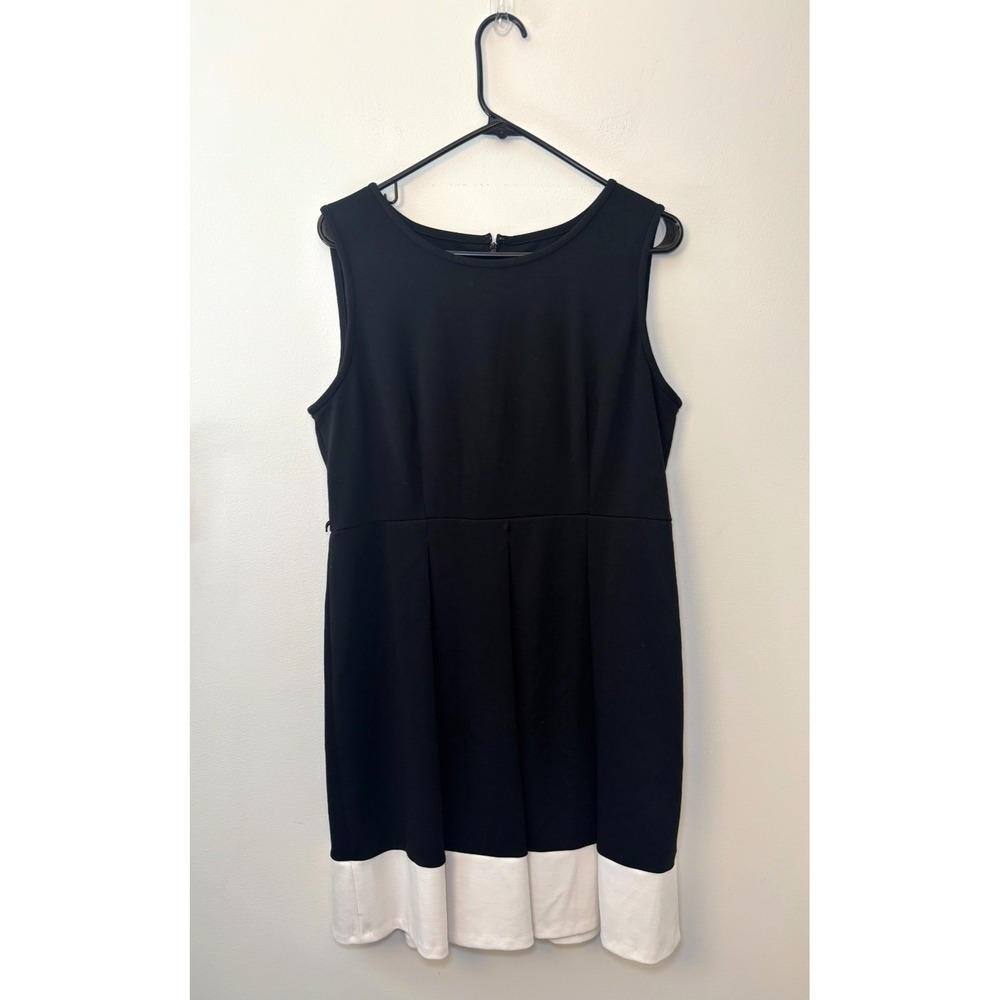 Marc‎ New York Andrew Mark Black and White Dress Size 14 Petite